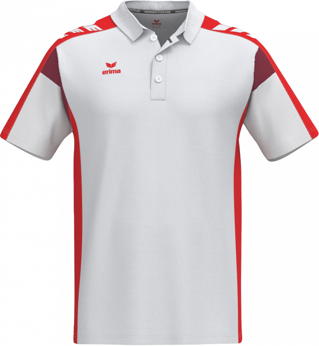 Erima - Celebrate 125 Polo - White & rød