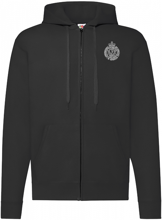 Fruit of the loom - Vli Volley Classic Hoodie W. Zip Adults - Schwarz